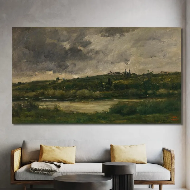 River Landscape Charles François Daubigny