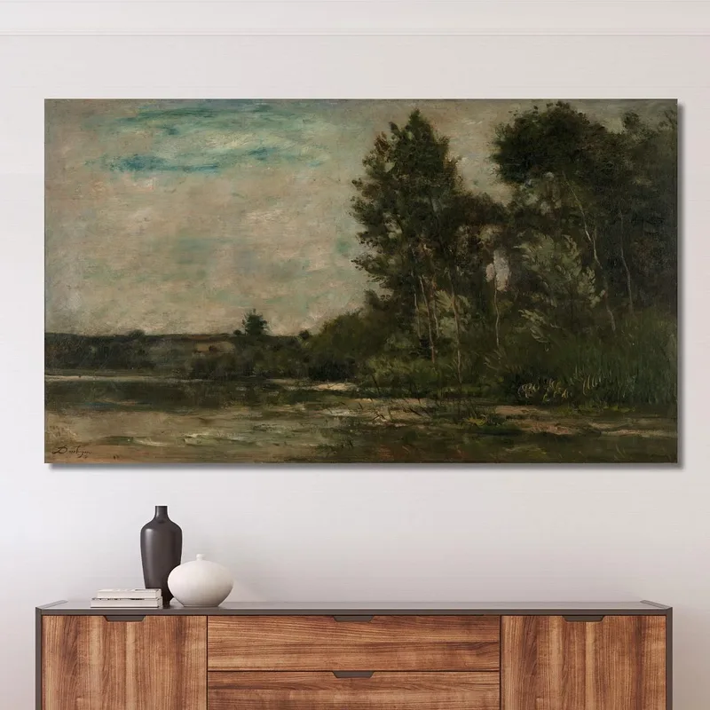 River Scene Charles François Daubigny