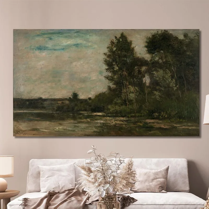 River Scene Charles François Daubigny