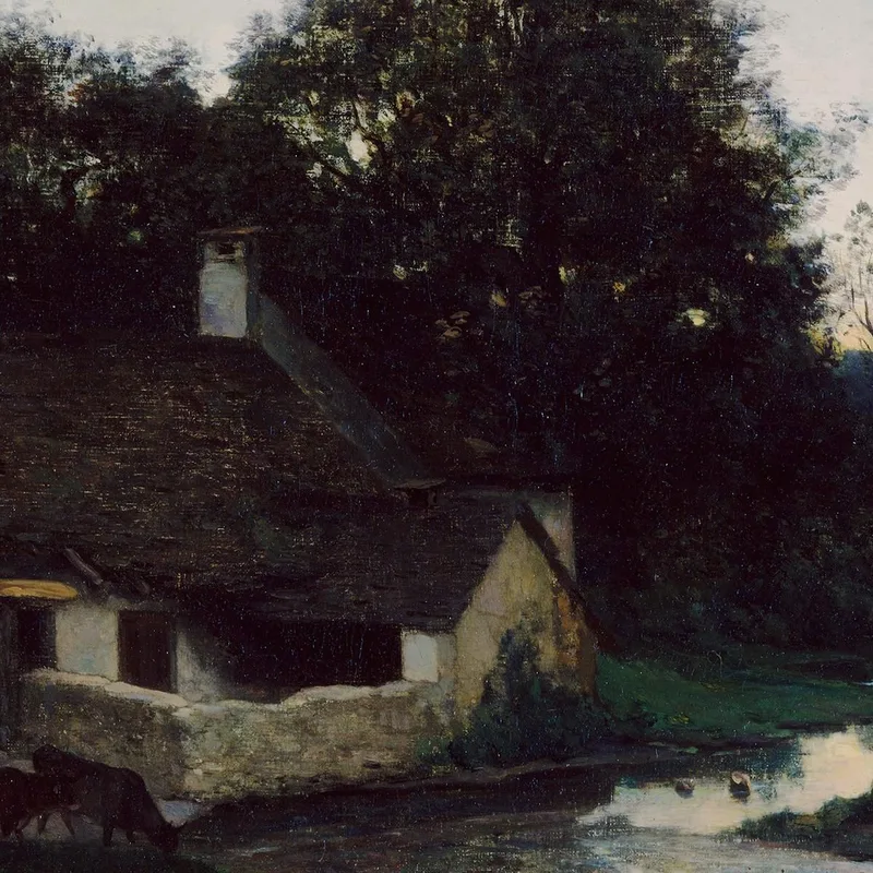 The Hamlet Of Optevoz Charles François Daubigny