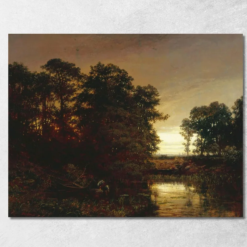 Waterside Landscape Charles François Daubigny canvas print