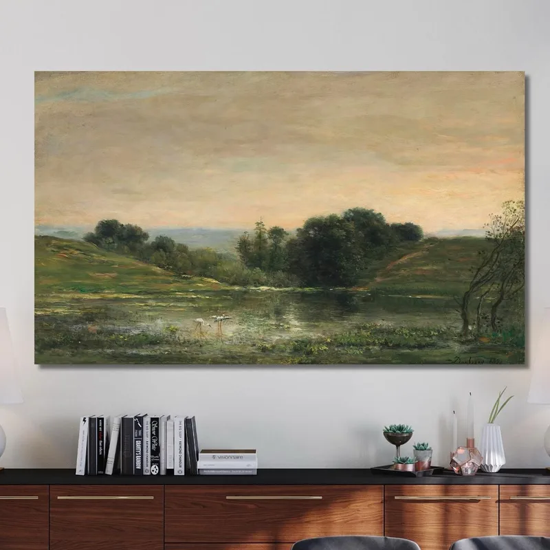 Étang De Gillieu Dauphiné - Solitude Charles François Daubigny