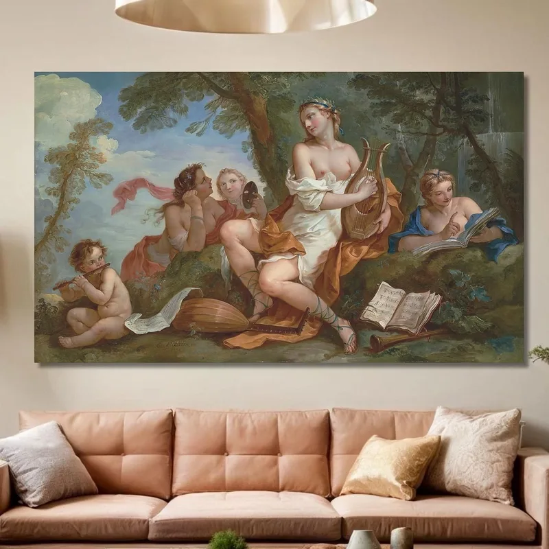 Una Personificazione Della Musica Charles-Joseph Natoire