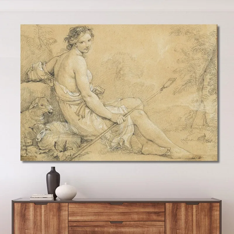 Diana Als Junge Schäferin Charles-Joseph Natoire