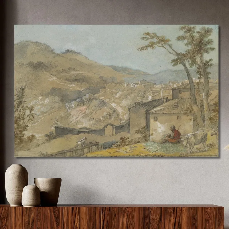 Marino Und Die Albaner Berge Charles-Joseph Natoire