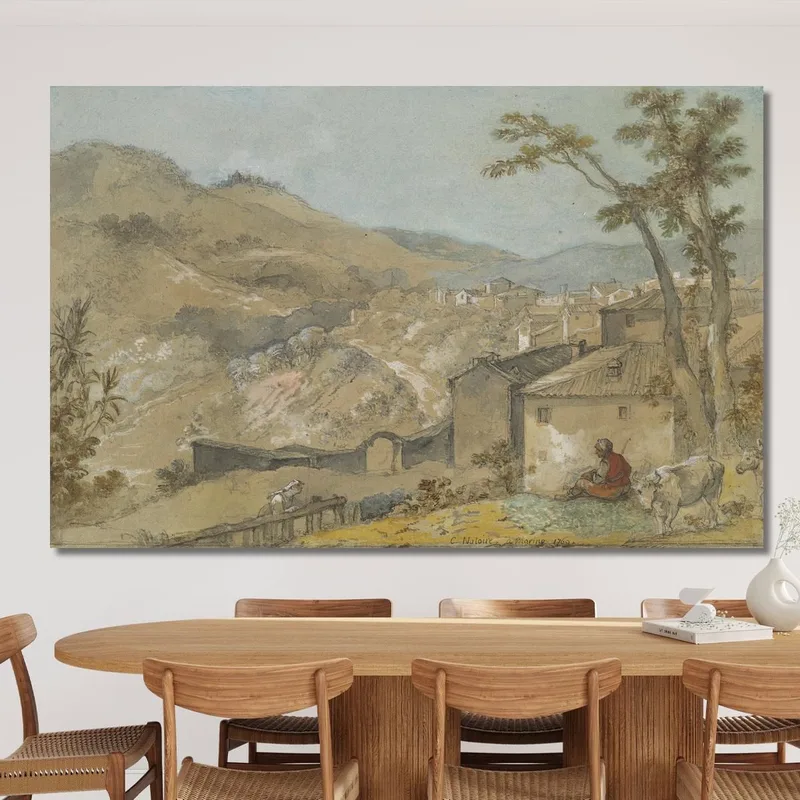 Marino Und Die Albaner Berge Charles-Joseph Natoire