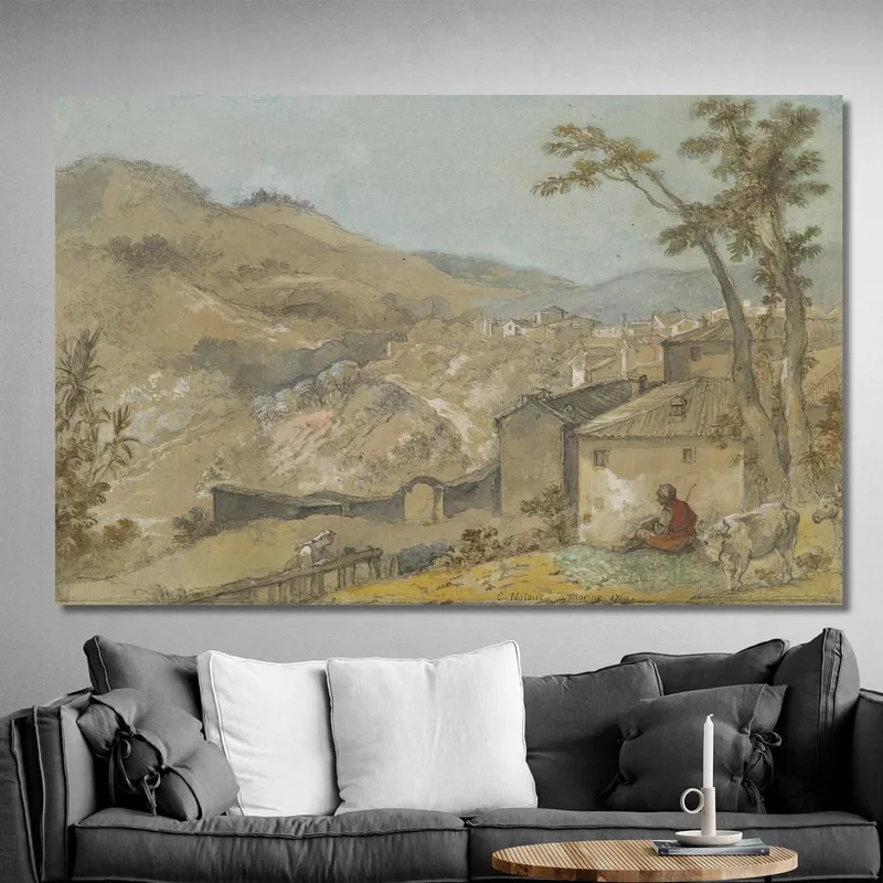 Marino Und Die Albaner Berge Charles-Joseph Natoire