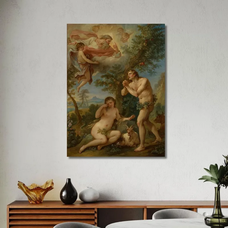 The Rebuke Of Adam And Eve Charles-Joseph Natoire