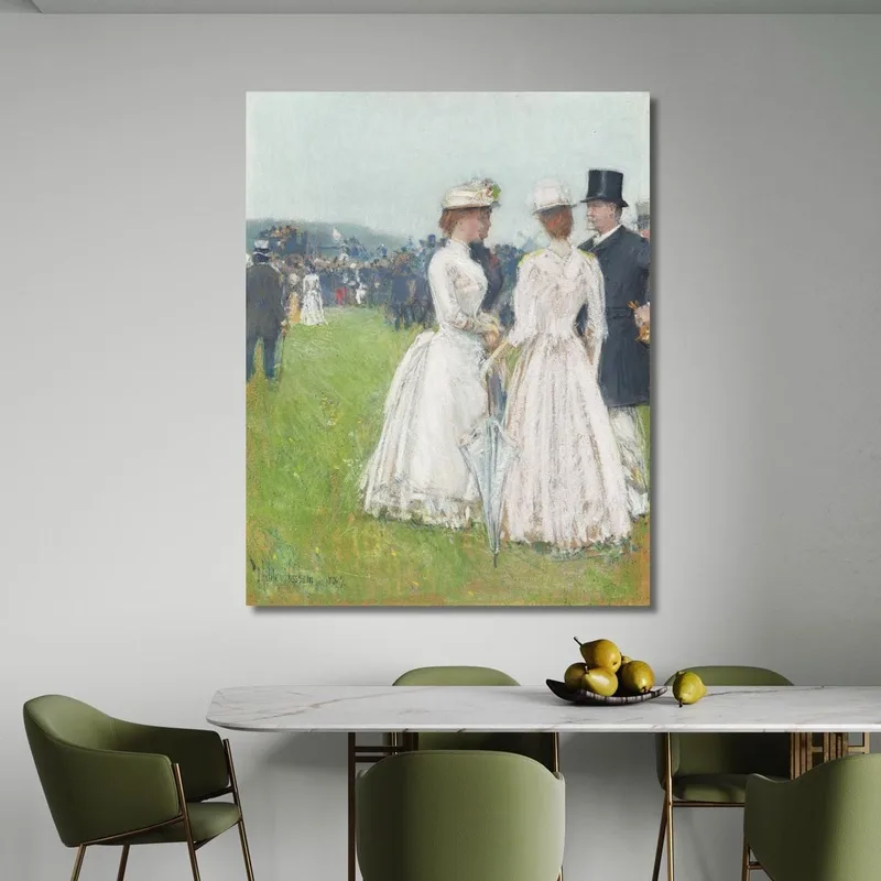 Au Grand Prix De Paris At The Grand Prix De Paris Childe Hassam