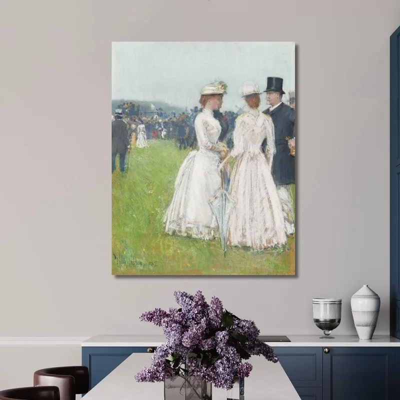 Au Grand Prix De Paris At The Grand Prix De Paris Childe Hassam