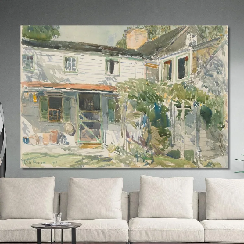 Retro Della Vecchia Casa Childe Hassam