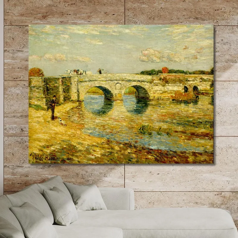Pont Sur La Stour Childe Hassam