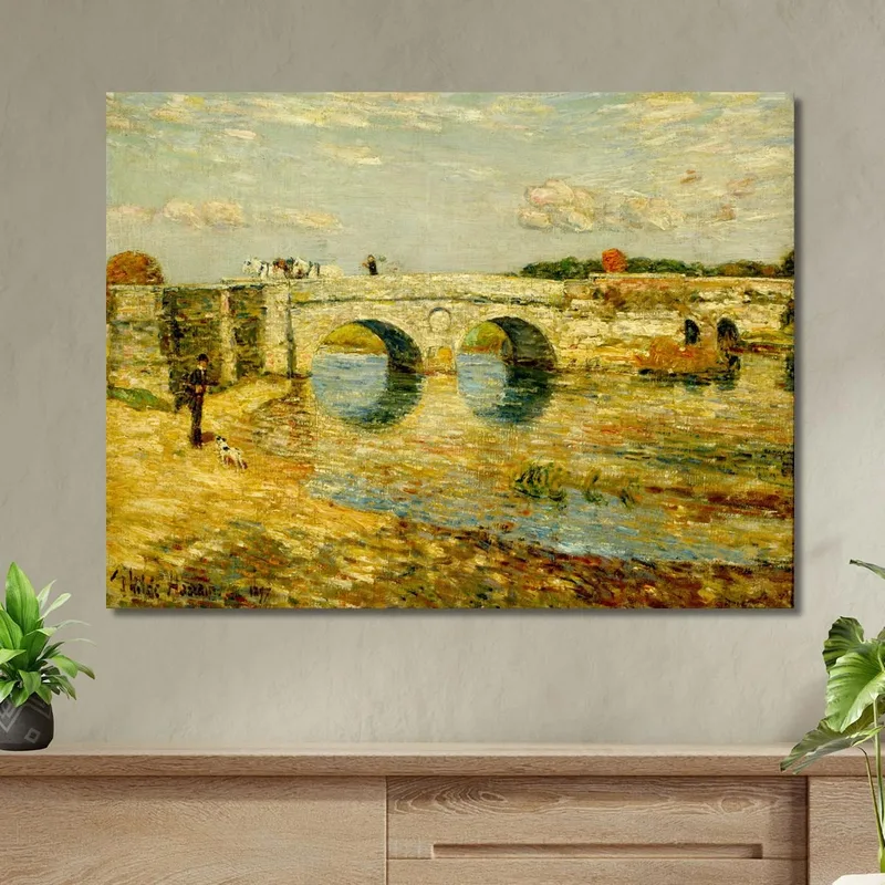 Pont Sur La Stour Childe Hassam