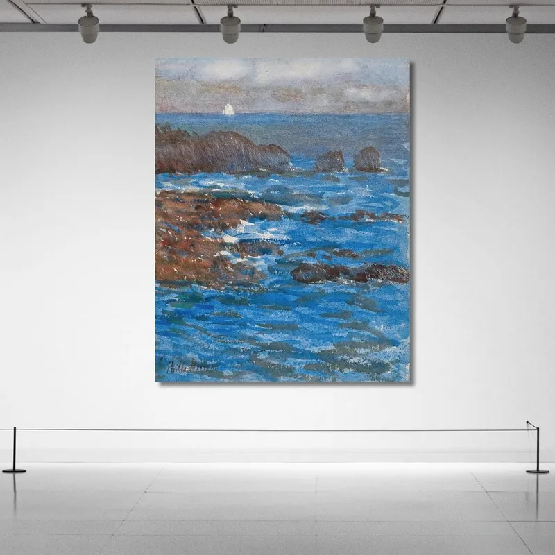 Acantilados Y Mar Appeldore Childe Hassam