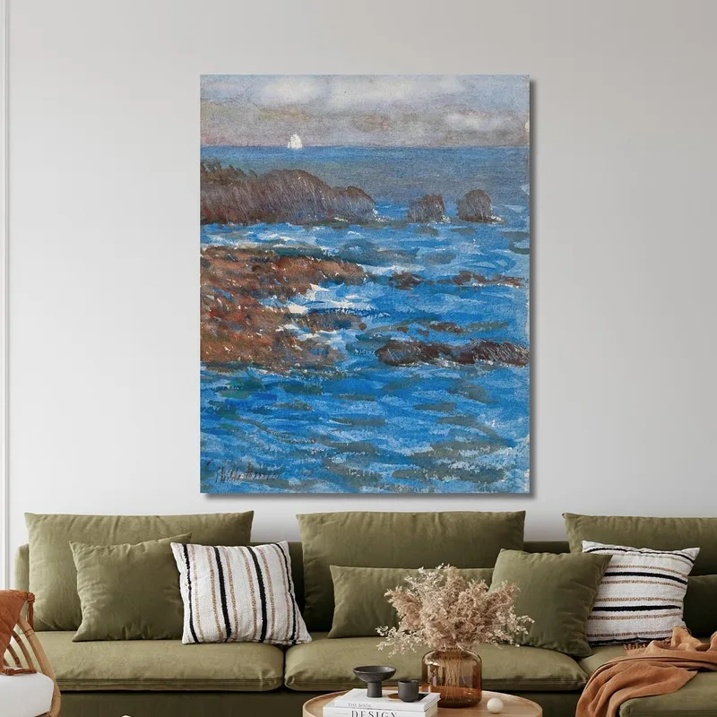 Acantilados Y Mar Appeldore Childe Hassam