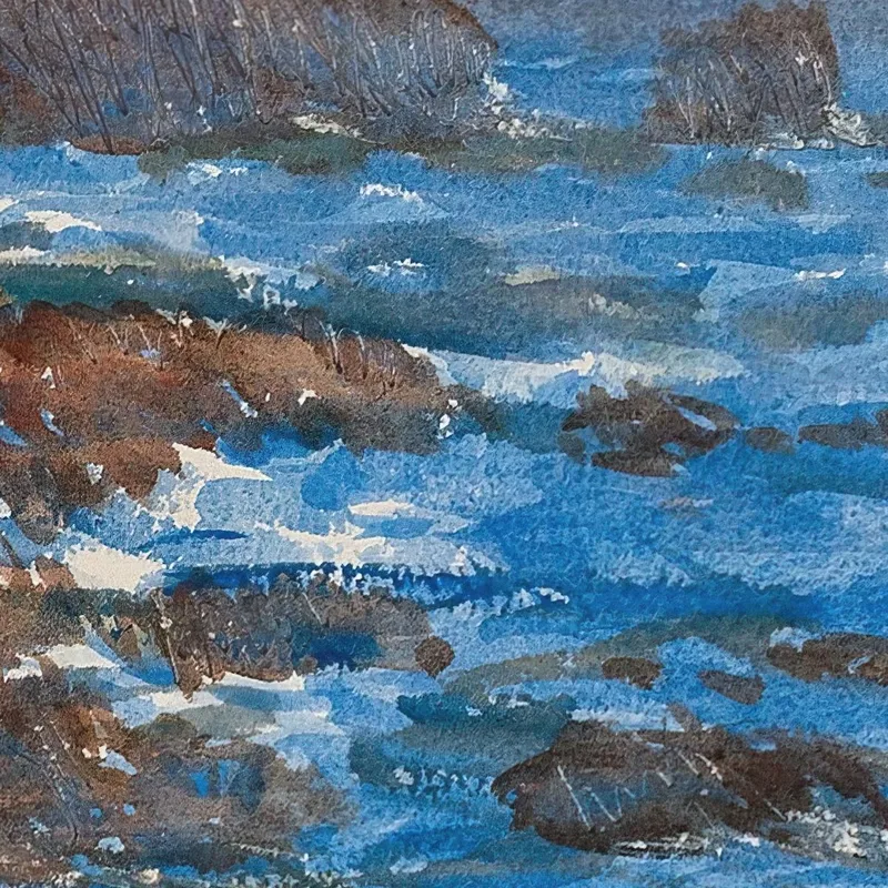 Acantilados Y Mar Appeldore Childe Hassam
