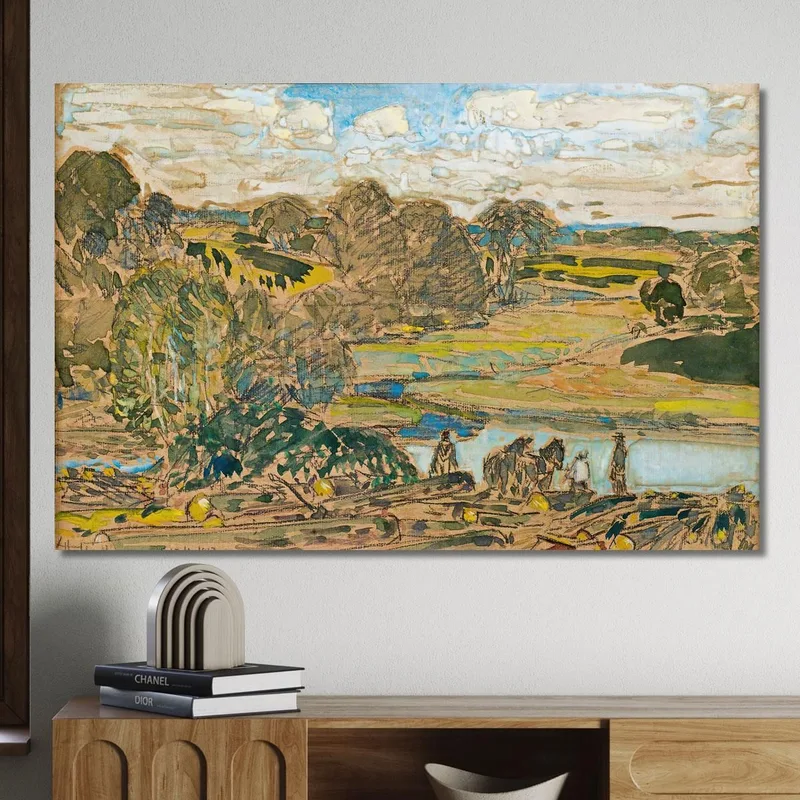 Extensive Landscape With River Childe Hassam