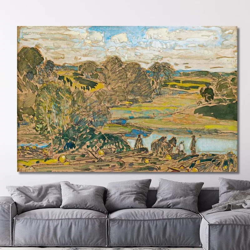 Extensive Landscape With River Childe Hassam