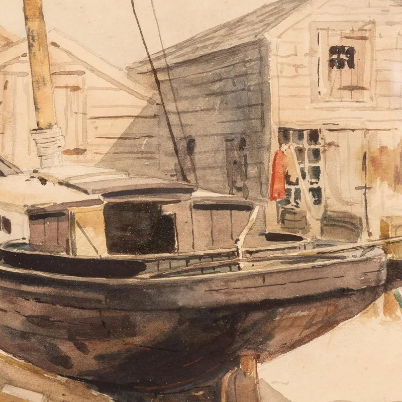 Maisons De Pêche Swampscott Childe Hassam