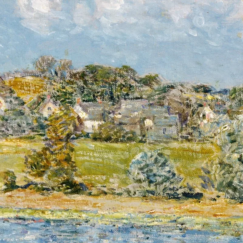 Paysage À Newfields New Hampshire Childe Hassam