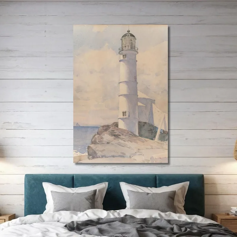 Faro De La Isla De Shoals Childe Hassam