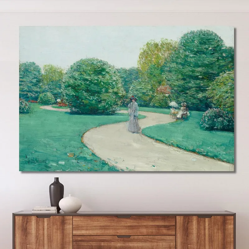 Parque Monceaux París Childe Hassam