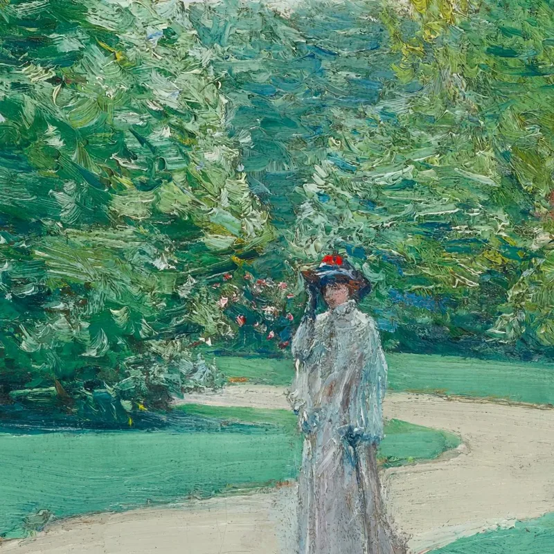 Parque Monceaux París Childe Hassam