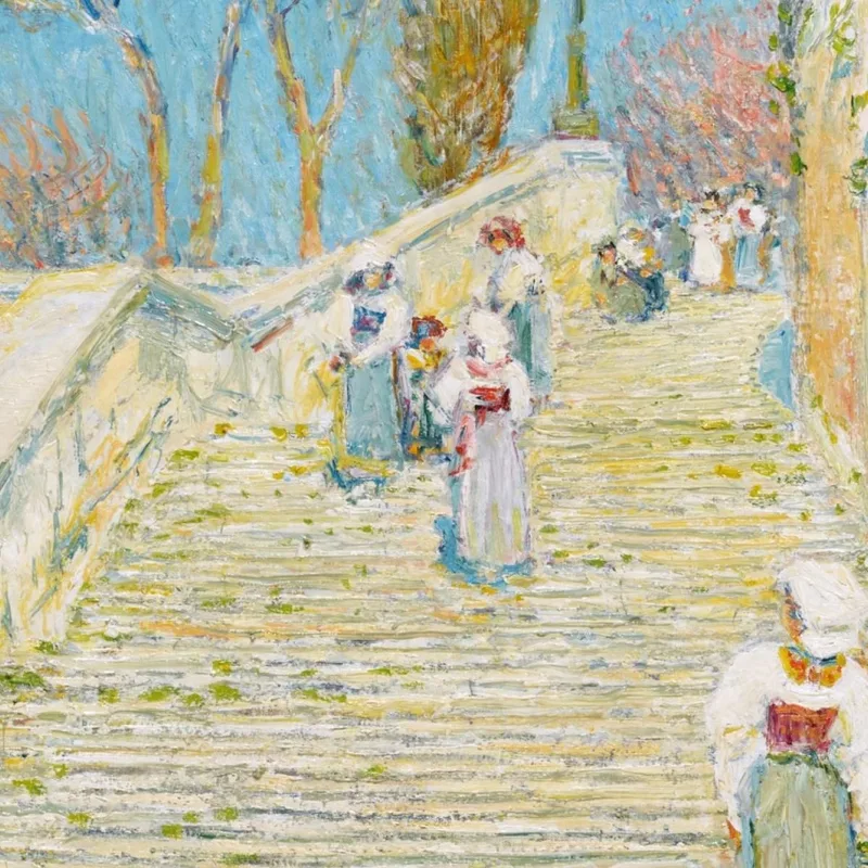 Plaza De España Roma  Childe Hassam