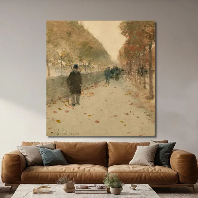 Quai Du Louvre Childe Hassam