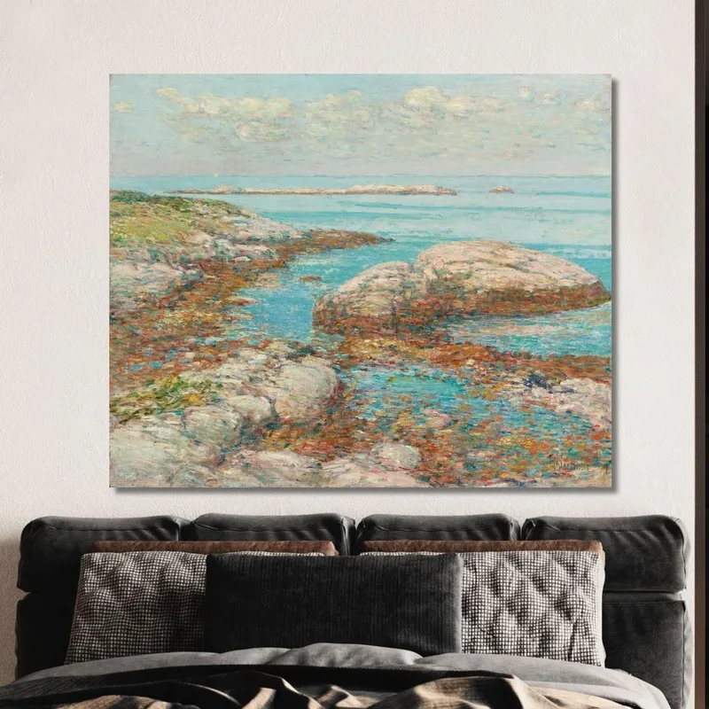 Rochers À Appledore Le Matin Childe Hassam