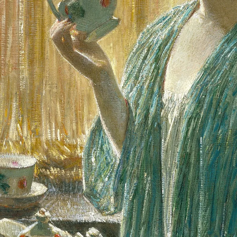 Juego De Té De Fresa Childe Hassam