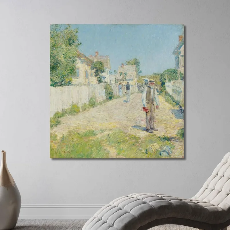 Straße In Gloucester Childe Hassam