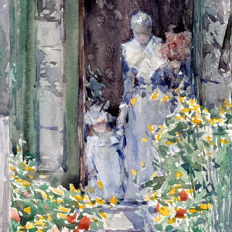 El Jardín En Su Gloria Childe Hassam