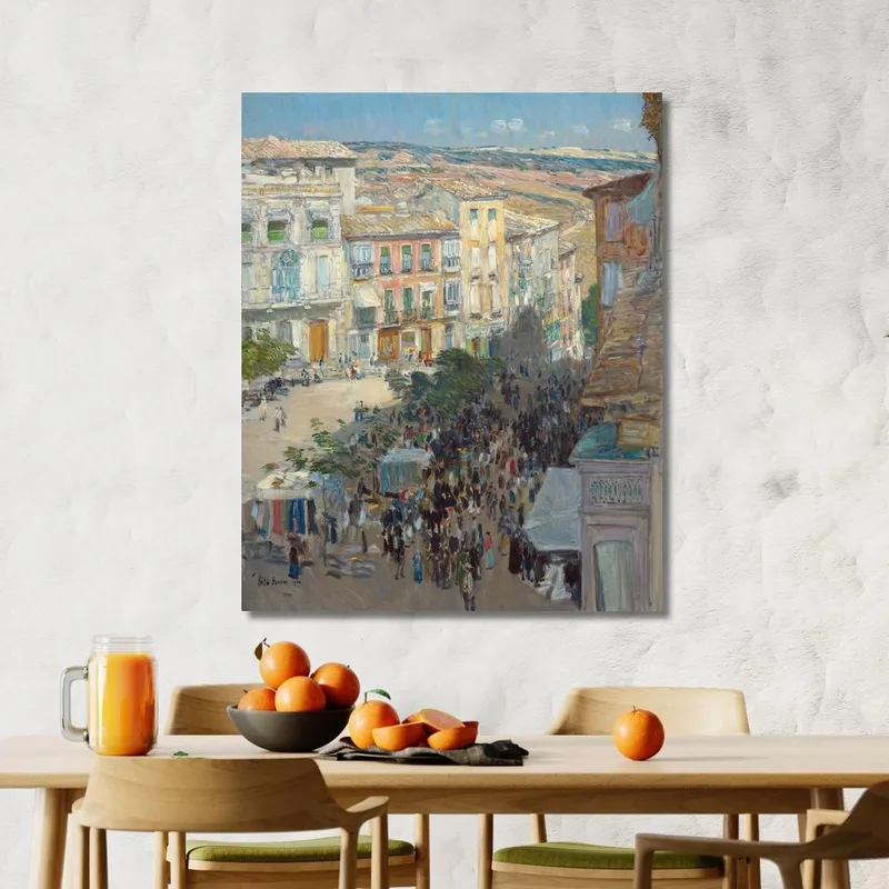 Vue D'Une Ville Du Sud De La France Childe Hassam