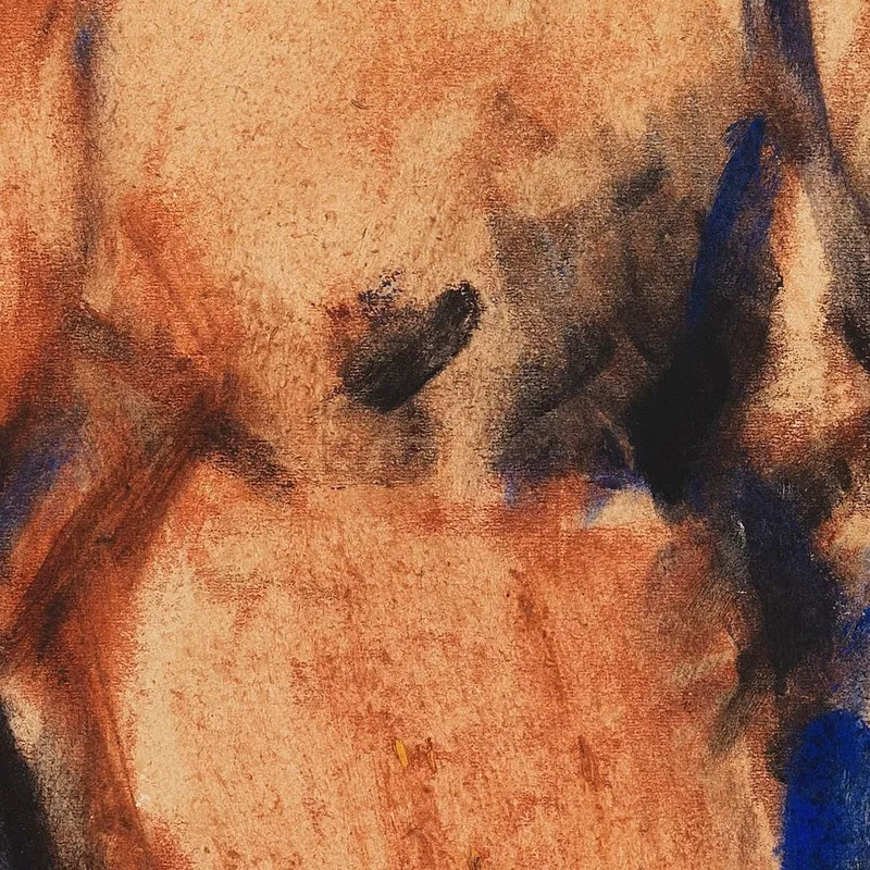 Worker With Bare Torso Christian Rohlfs