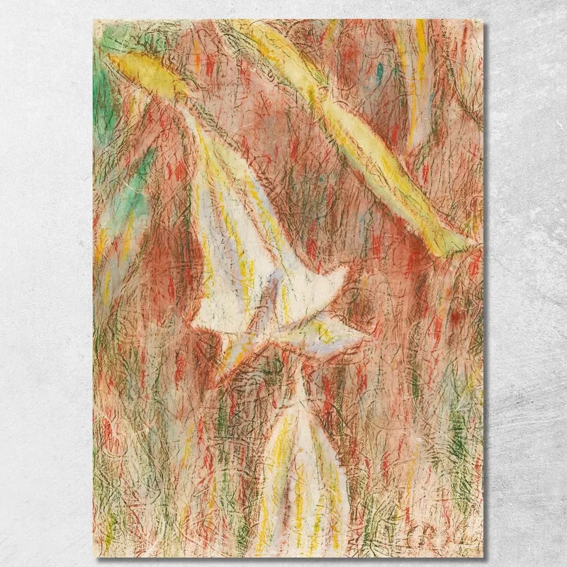 Datura Japonica Engelstrompeten Christian Rohlfs drucken auf leinwand