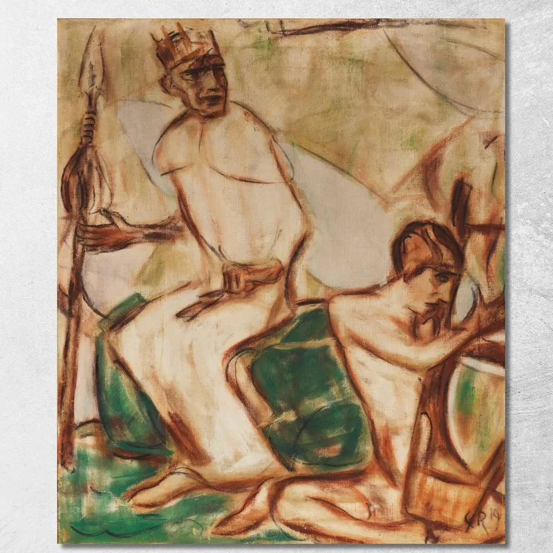 David Und Saul Christian Rohlfs drucken auf leinwand