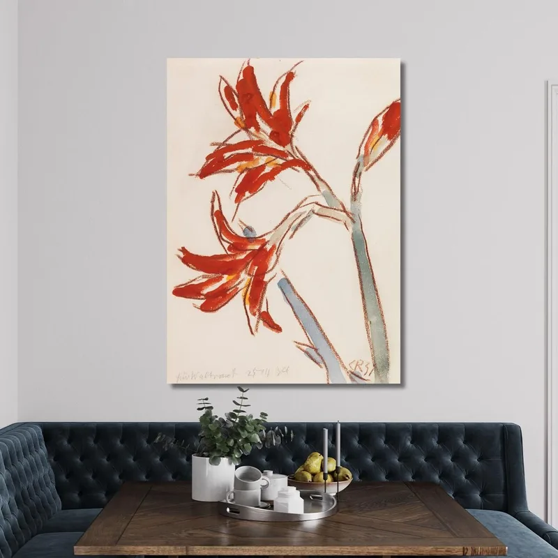 Roter Amaryllis Christian Rohlfs