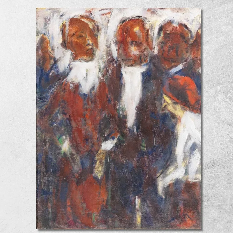 Cantante I Christian Rohlfs quadro stampa su tela