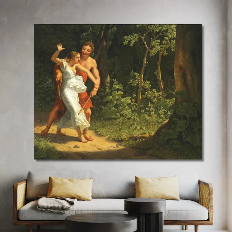 Eine Verführungsszene In Einem Wald Christoffer Wilhelm Eckersberg