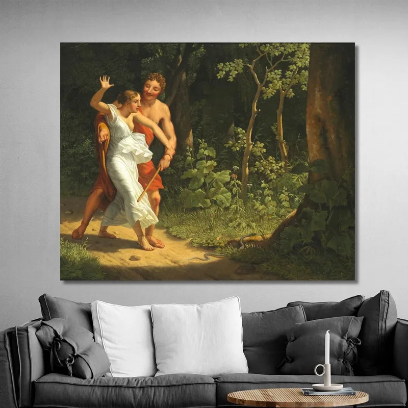 Eine Verführungsszene In Einem Wald Christoffer Wilhelm Eckersberg