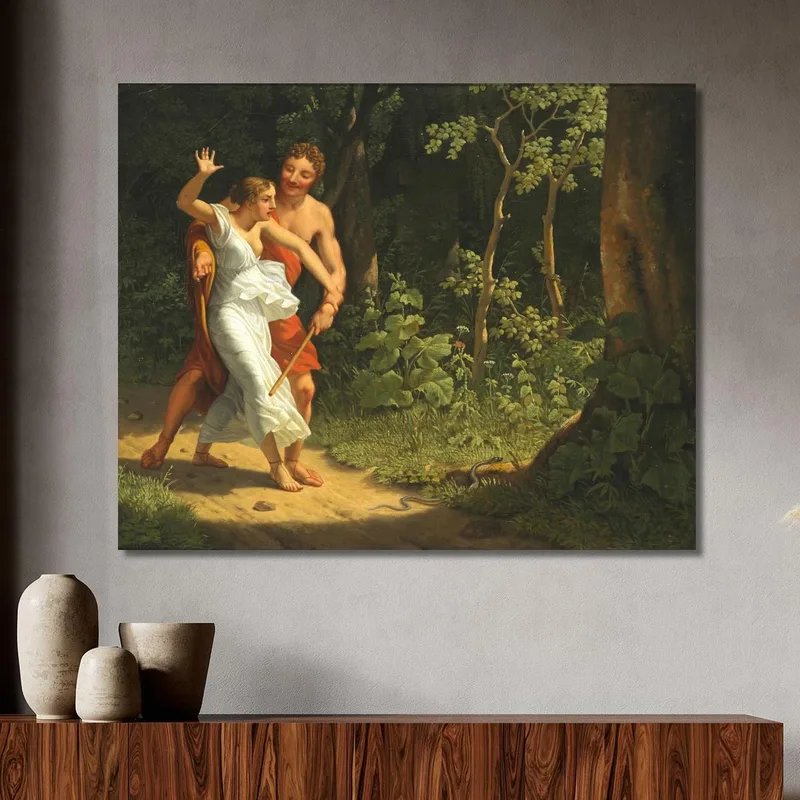 Eine Verführungsszene In Einem Wald Christoffer Wilhelm Eckersberg