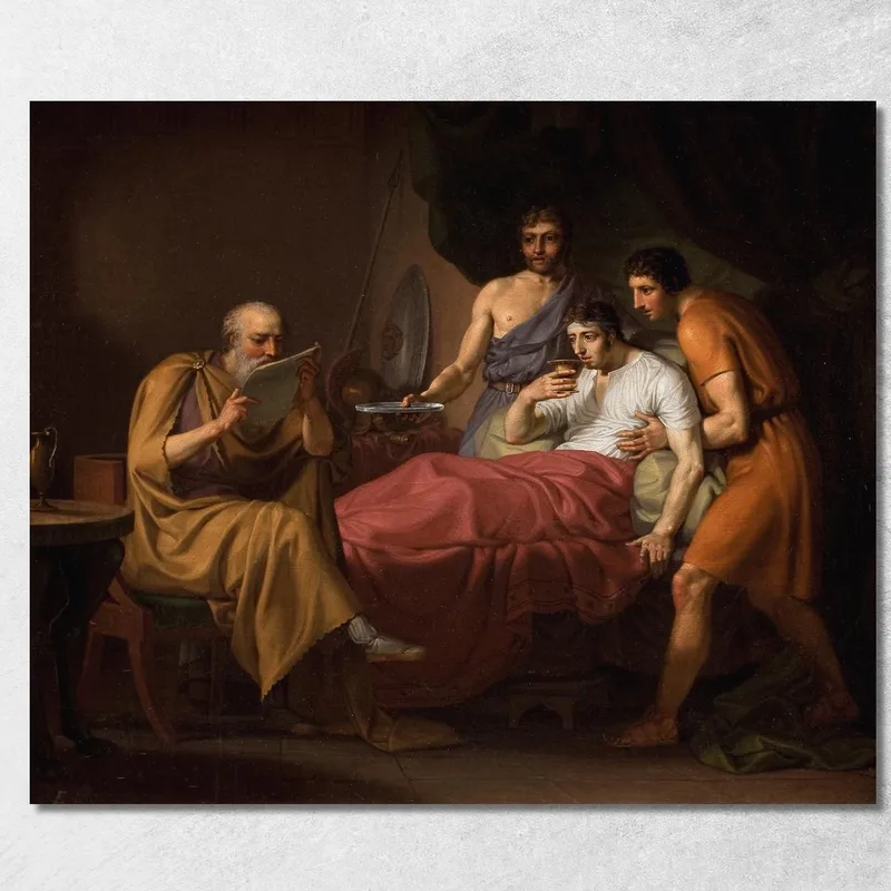 Alexander The Great On His Sickbed Christoffer Wilhelm Eckersberg canvas print