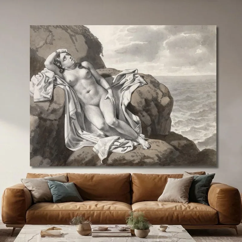 Andromeda Chained To A Rock Christoffer Wilhelm Eckersberg
