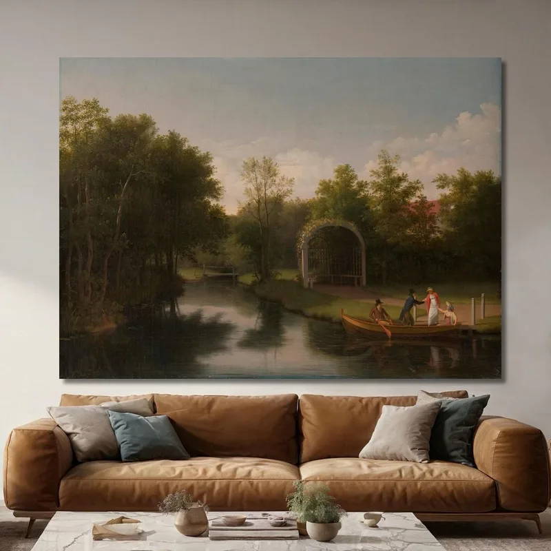 Arbour In The Park Of Sanderumgaard Manor Christoffer Wilhelm Eckersberg