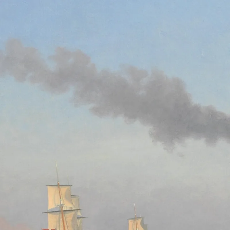 Christian Viii. An Bord Seines Dampfschiffs 'Ægir' Christoffer Wilhelm Eckersberg