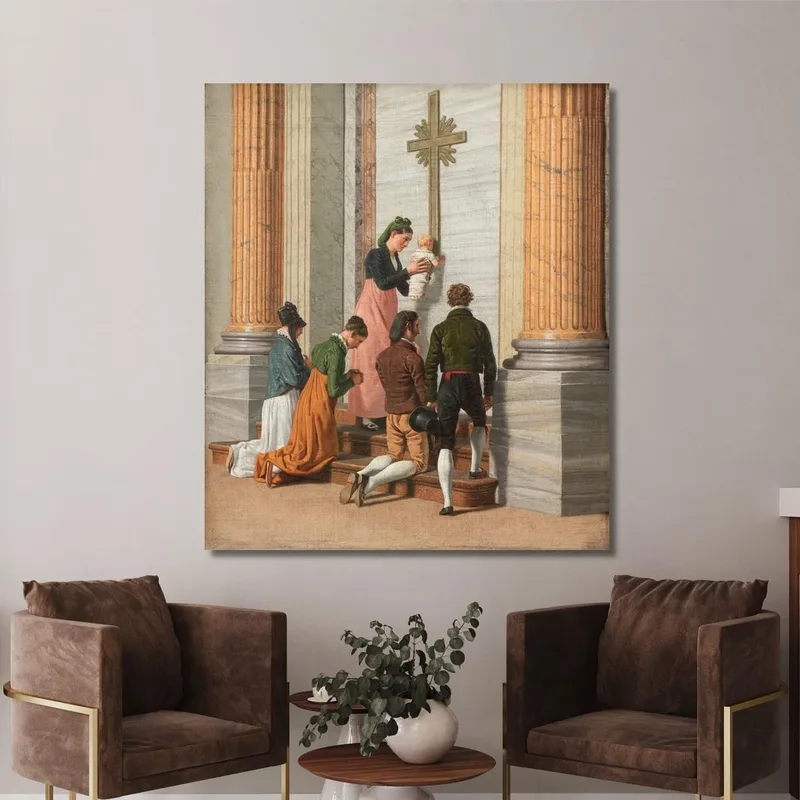 Devoción En La Puerta Santa De La Basílica De San Pedro Christoffer Wilhelm Eckersberg