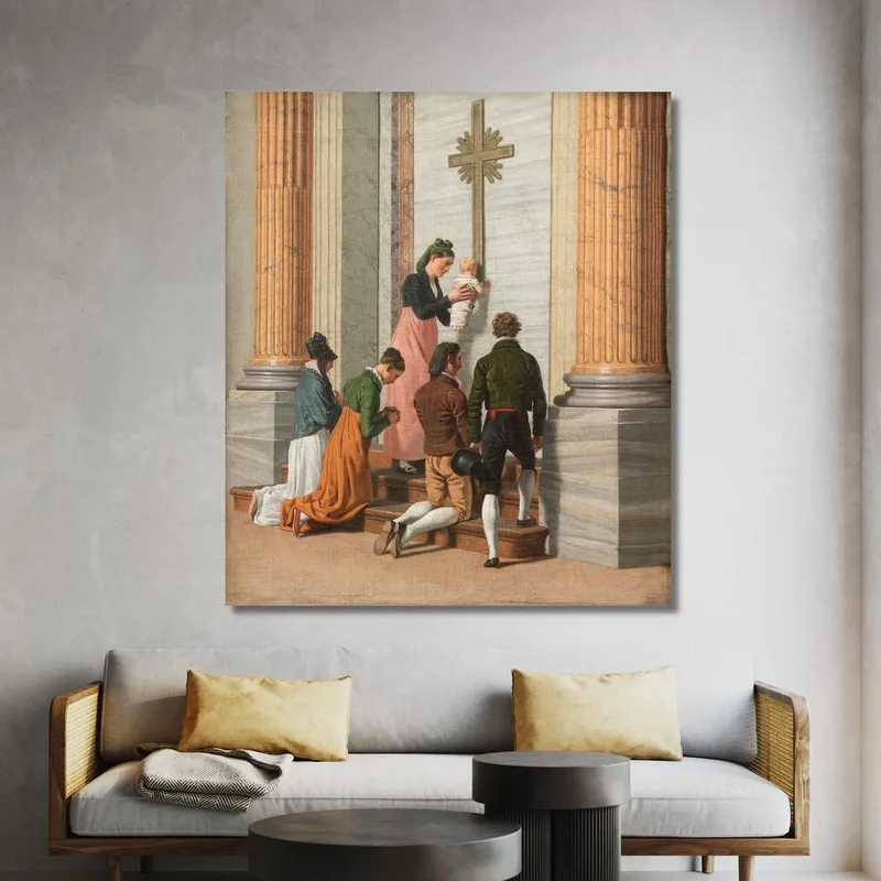 Devoción En La Puerta Santa De La Basílica De San Pedro Christoffer Wilhelm Eckersberg