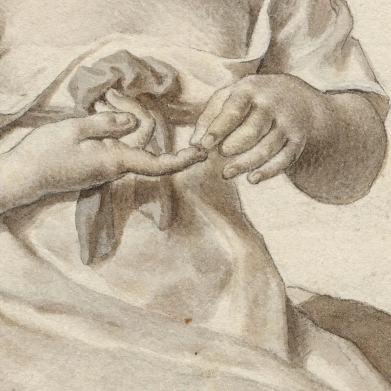 Une Petite Fille Qui S'Est Piquée Le Doigt Sur Une Épine De Rose Christoffer Wilhelm Eckersberg