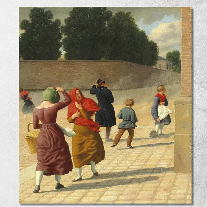A Storm Christoffer Wilhelm Eckersberg canvas print